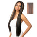 Nutique Premium Synthetic Fiber HD Virtually Undetectable Lace Front Wig BFF Lace Polaris, Straight, Balayage Chocolate