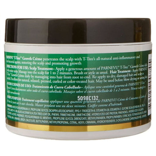 Parnevu Tea-Tree Growth Creme For Strengthen Hair And Stimulate Growth, 6 oz.