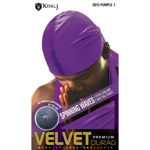Qfitt Premium Velvet Durag, Purple