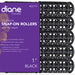 Diane Snap On Rollers 1" Black, 10/Pack