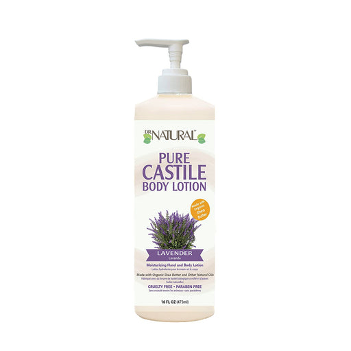 Dr. Natural Pure Castile Body Lotion Lavender 16 oz