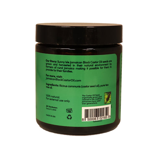 Sunny Isle Jamaican Black Castor Oil Tea Tree Pure Butter 4 Oz.