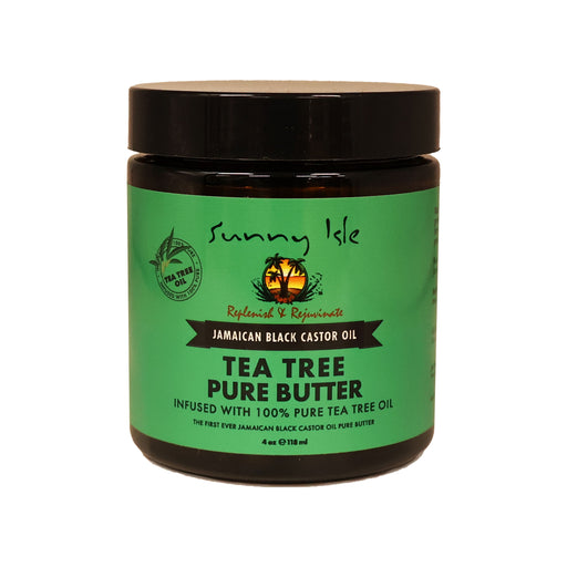 Sunny Isle Jamaican Black Castor Oil Tea Tree Pure Butter 4 Oz.