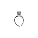 Headband Plastic Thin Black Wh 0.25", 3/PK