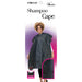 Qfitt Shampoo Cape, 36"W x 54"L, Black