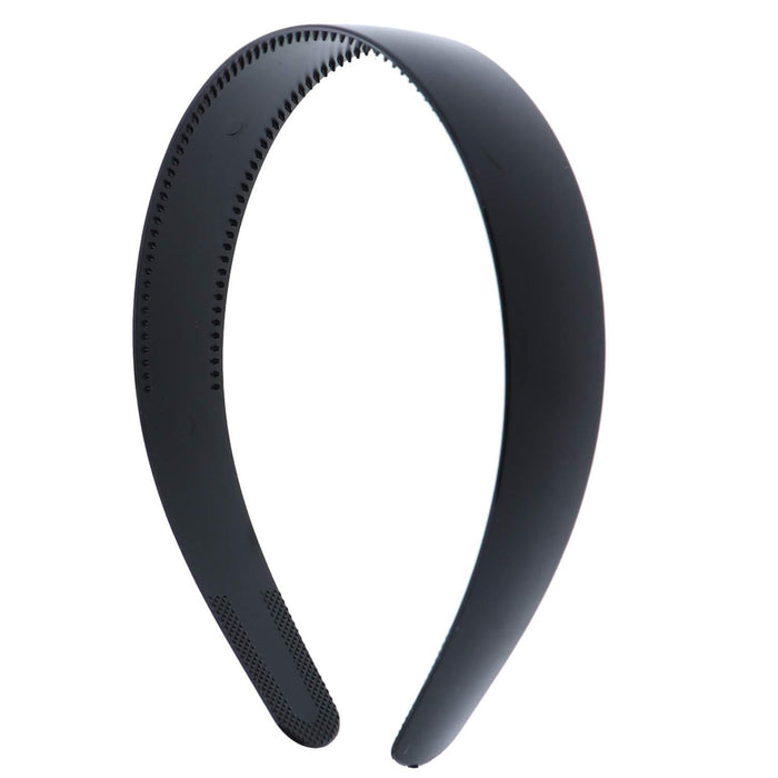 Headband Plastic Medium Black 1", 3/PK