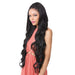 100 Percent Human Hair Blend 360 Circular Frontal Lace Wig,Off Black