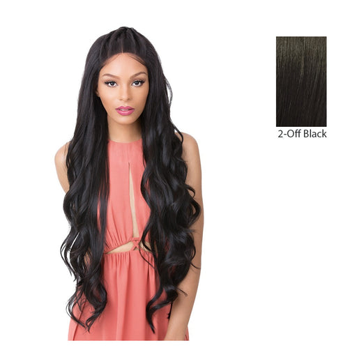 100 Percent Human Hair Blend 360 Circular Frontal Lace Wig,Darkest Brown