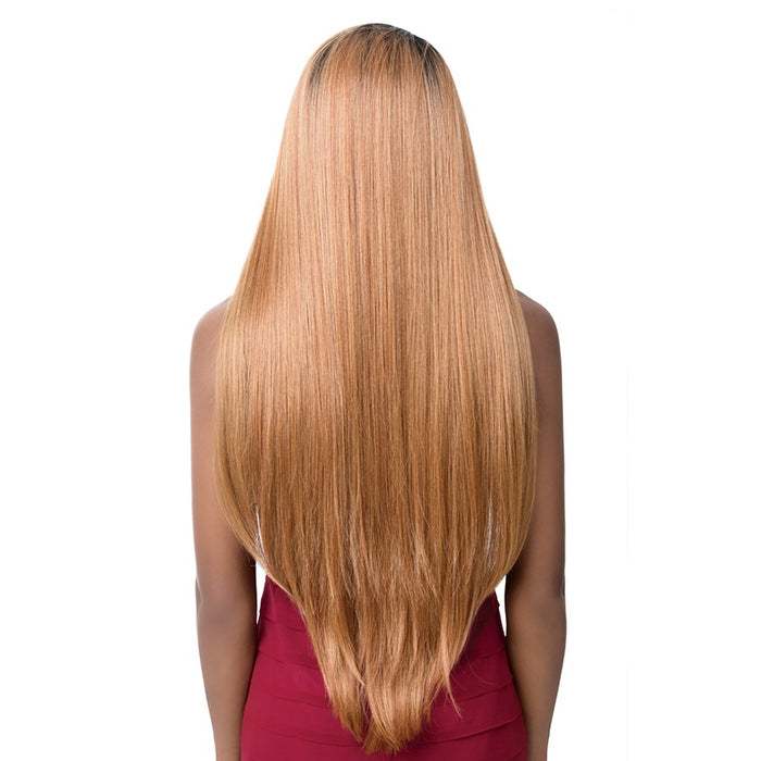 100 Percent Round Human Hair, Full Lace Mix,Two Tone Off Black/Strawberry Blonde/Light Auburn