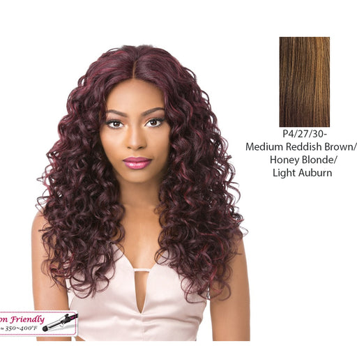 Human Hair 360 All Round Deep Lace Wig,Streaked Blend Of Medium Brown, Strawberry Blonde, And Light Auburn