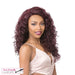 Human Hair 360 All Round Deep Lace Wig,Streaked Blend Of Deep Wine And Dark Violet