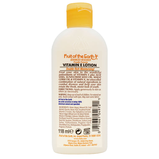 Fruit Of The Earth Gentle Healing Vitamin E Skin Care Body Lotion 4 Oz.