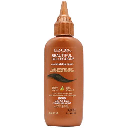 Clairol Beautiful Collection Semi Permanent Hair Color B08D Light Ash Brown, 3 Oz.
