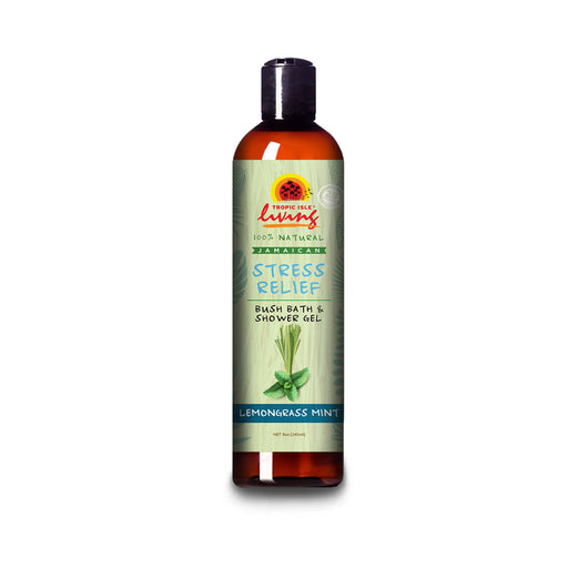 Tropic Isle Living Natural Jamaican Stress Relief Bush Bath and Shower Gel 8 Oz