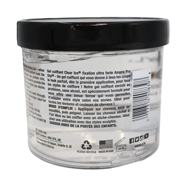 Ampro Pro Styling Clear Ice Protein Gel, 32 Oz.