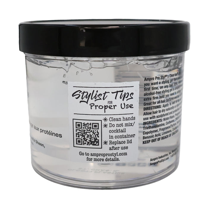 Ampro Pro Styling Clear Ice Protein Gel, 32 Oz.