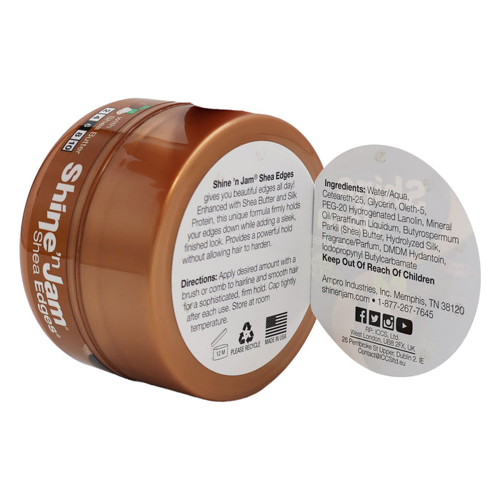 Ampro Shine N Jam Shea Edges Shea Butter, 2 Oz.