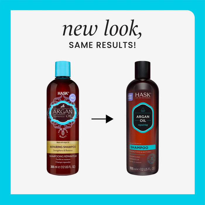 Hask Argan Oil Repairing Shampoo, 12 Oz.