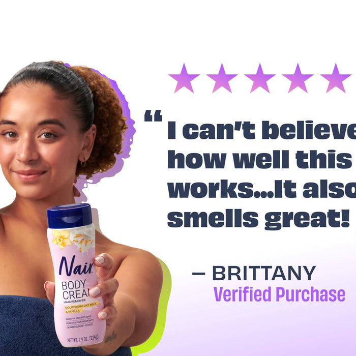 Nair Rich Cocoa Butter & Vitamin E Hair Remover Body Cream, 7.9 Oz