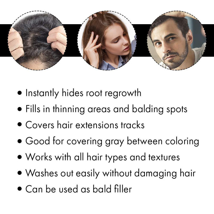 Jerome Russell Hair Color Thickener for Thinning Hair, Dark Brown, 3.5 oz