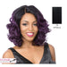 Synthetic Lace Wig Swiss Lace Front Century,Off Black