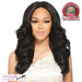 Synthetic Lace Front Wig Swiss Lace Germana,Black