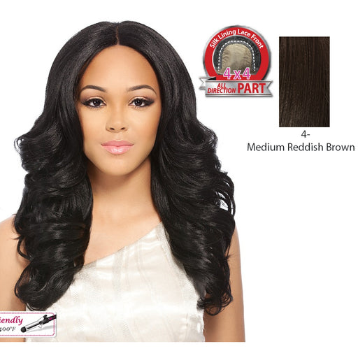 Synthetic Lace Front Wig Swiss Lace Germana,Dark Brown
