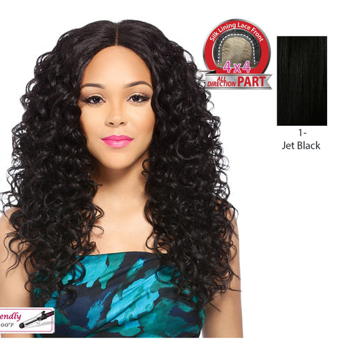 Iron Friendly Swiss Lace Front Wig - Tereza,Black