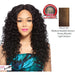 Iron Friendly Swiss Lace Front Wig - Tereza,Streaked Blend Of Medium Brown, Strawberry Blonde, And Light Auburn