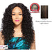 Iron Friendly Swiss Lace Front Wig - Tereza,Medium Brown Base With Light Auburn Highlights