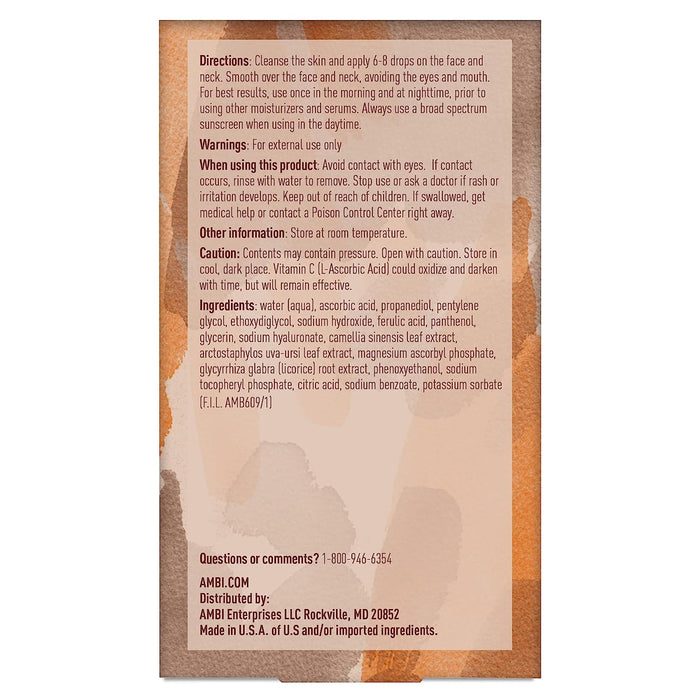 AMBI Even Clear Vitamin C Infused Glow Serum, 1 Oz