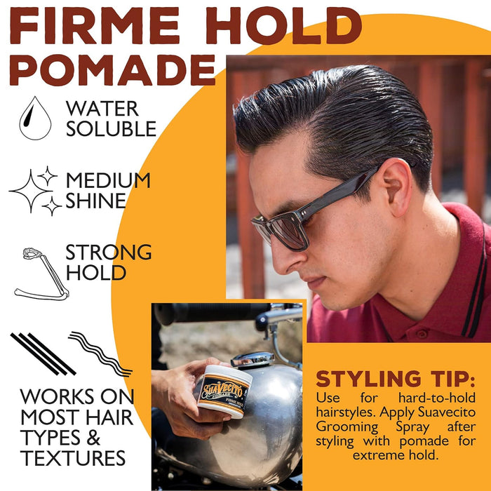 Suavecito Pomade Strong Hold 4 oz