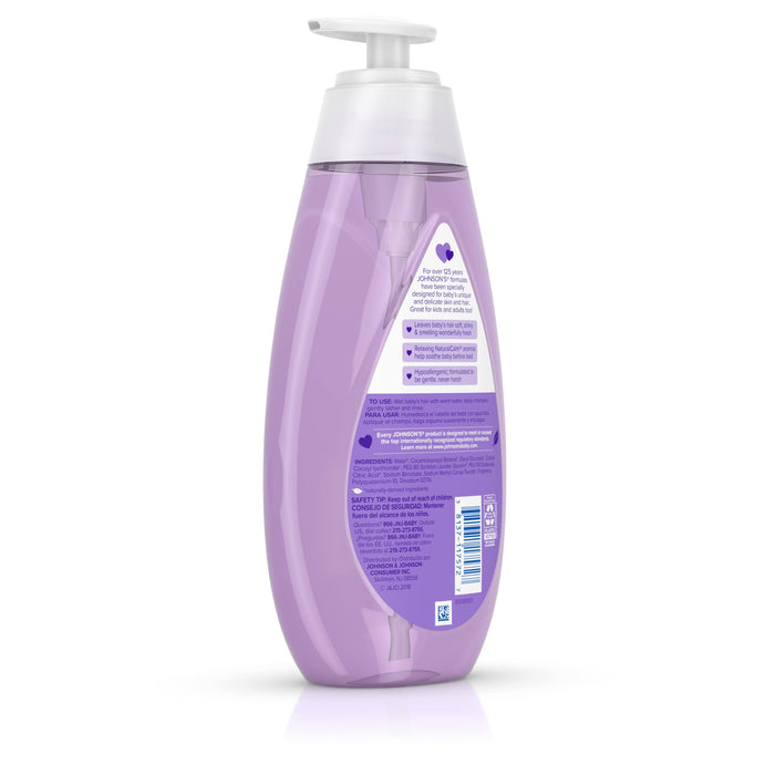 Johnson's Calming Baby Shampoo, Soothing Natural Calm Scent, Hypoallergenic, 13.6 oz