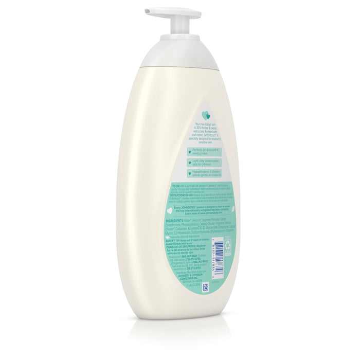Johnson's CottonTouch Newborn Baby Face and Body Lotion, 13.6 oz