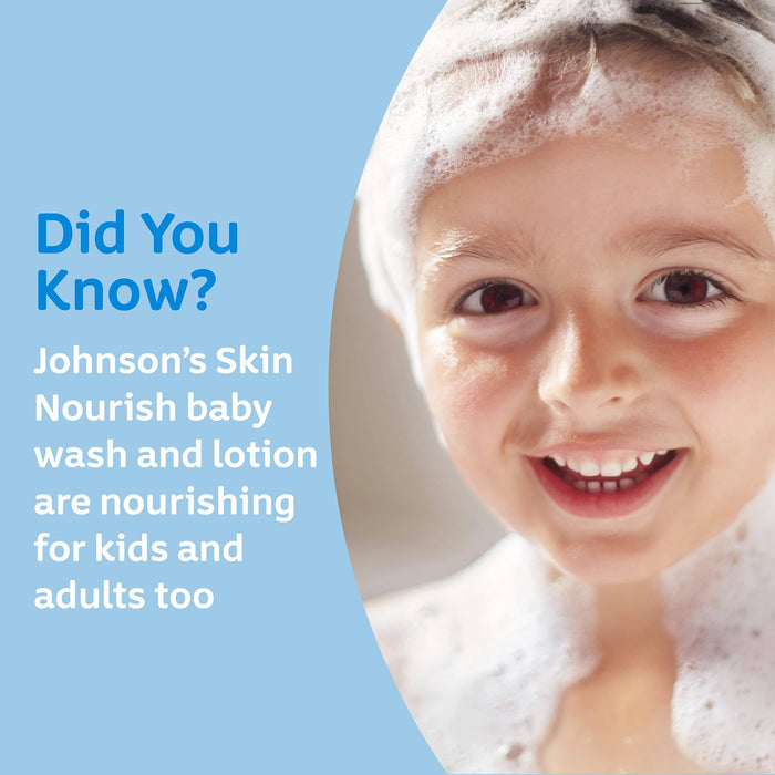 Johnson's Baby Skin Nourish Moisturizing Baby Lotion with Aloe Vera Scent & Vitamin E, 16.9 oz