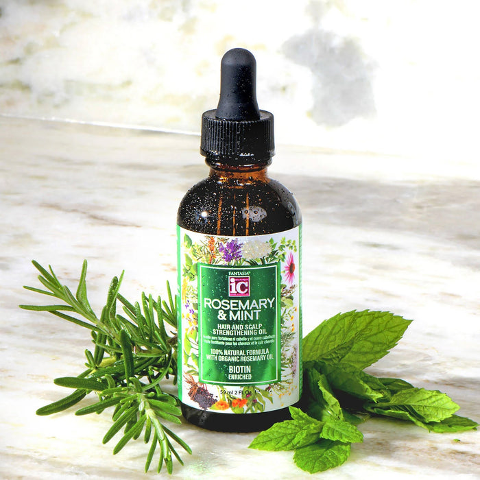 Fantasia IC Rosemary & Mint Hair and Scalp Strengthening Oil, 2 oz