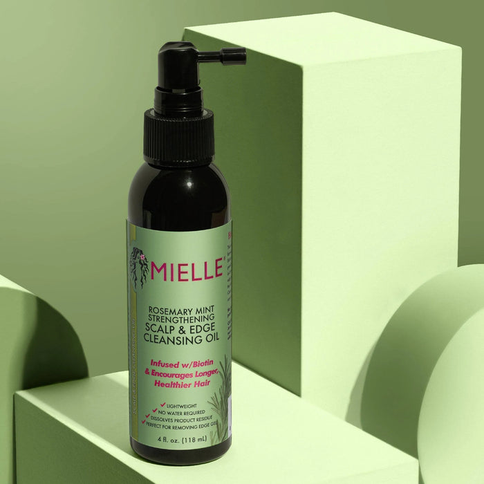 Mielle Rosemary Mint Strengthening Scalp & Edge Cleansing Oil, 4 oz