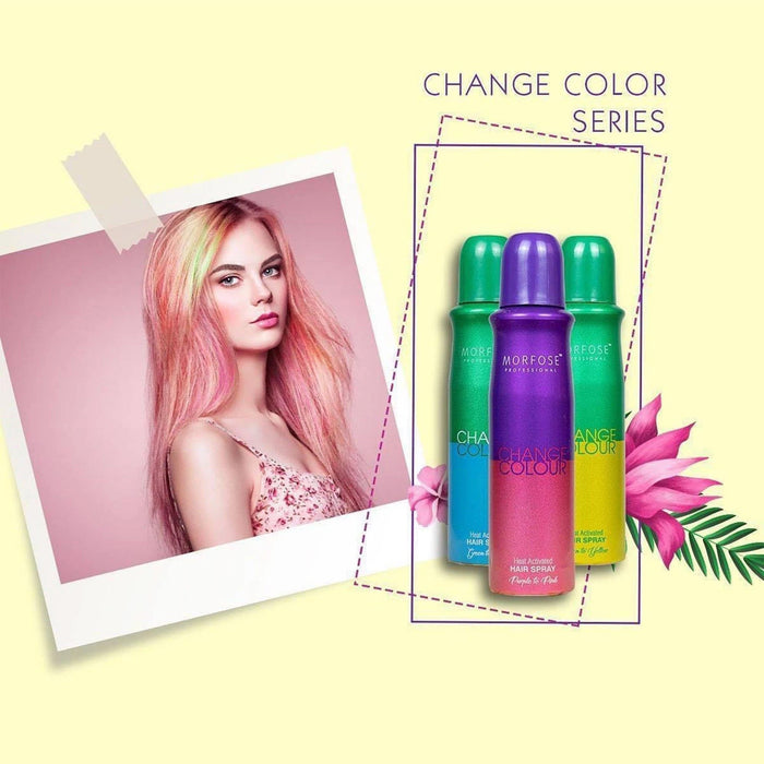 Morfose Change Hair Color Spray, Green To Blue, 5 oz,150ml