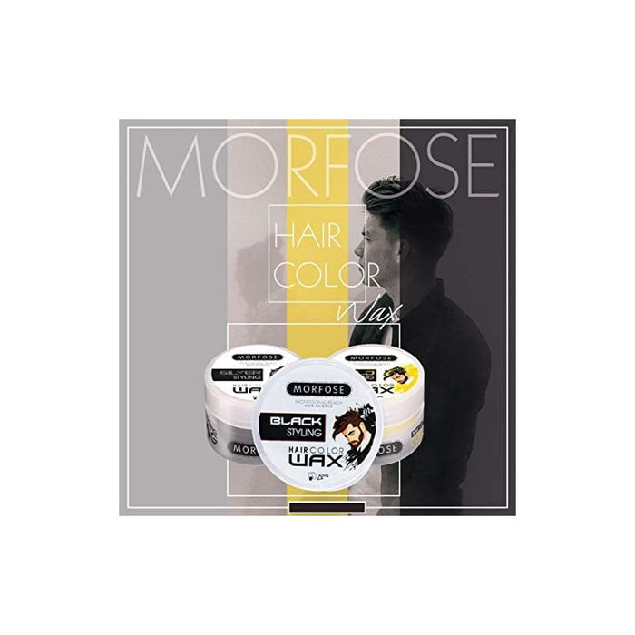 Morfose Ossion Hair Color Wax, Black, 3.38 oz 100ml