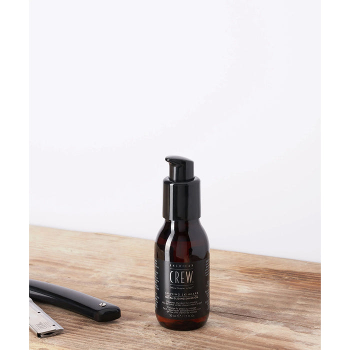 American Crew Men's Crew Shave Ultra Gliding Oil, 1.7 oz