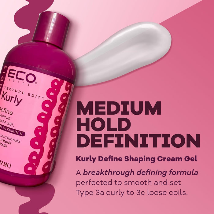 Eco Styler Gel Texture Edit Koily Define Shaping Cream Gel, 8 Oz.