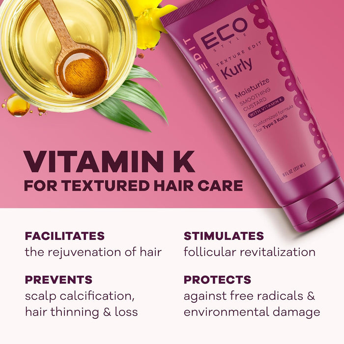 Eco Styler Gel Texture Edit Koily Moisturize Smoothing Cream, 8 Oz.