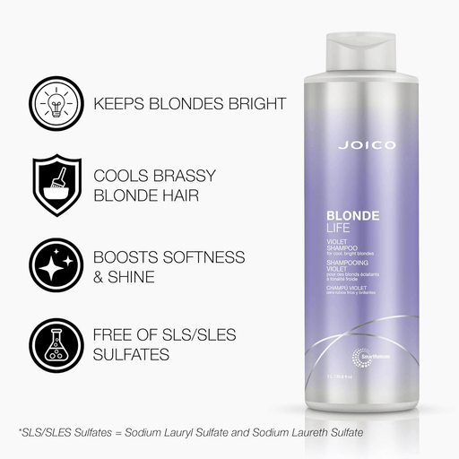 Joico Blonde Life Violet Liter Duo, Shampoo, Conditioner Set