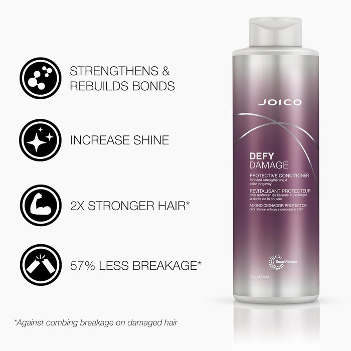 Joico Defy Damage Protective Liter Duo, Shampoo, Conditioner Set
