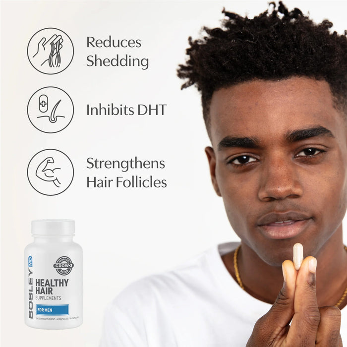 Bosley MD MEN'S Healthy Hair Vitality Supplements 60 count