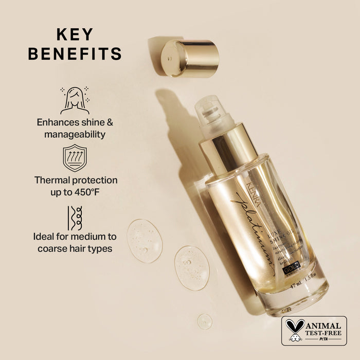 KENRA Luxe Shine Oil 1.5 oz, Leave-In 5 oz Set