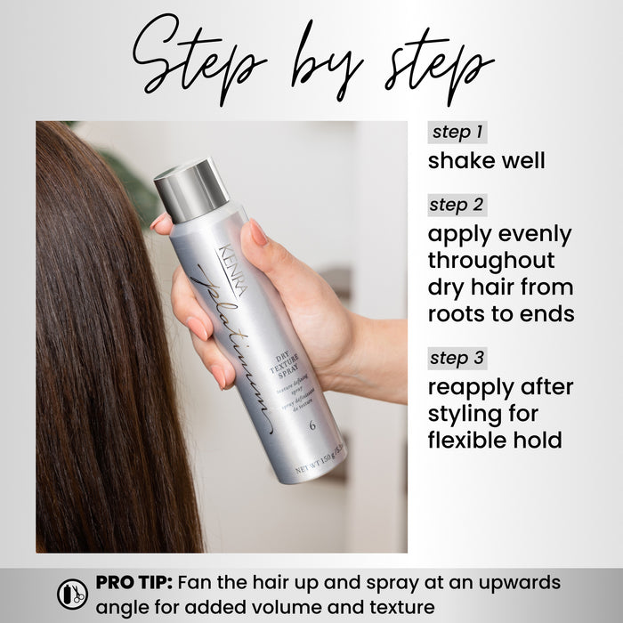 KENRA Platinum Dry Texture Hair Spray, 6, 5.3 oz