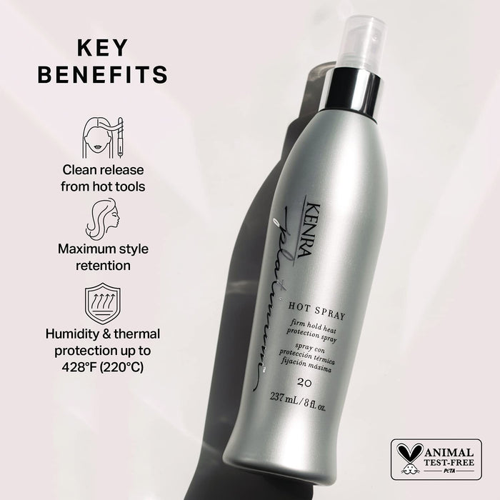 KENRA Platinum Hot Hair Spray, 20, 8 oz