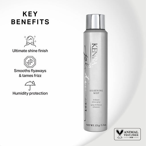 KENRA Platinum Silkening Mist Shine Hair Spray, 5.3oz