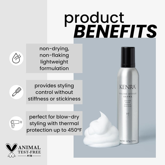 KENRA Volume Mousse, Extra 8 oz